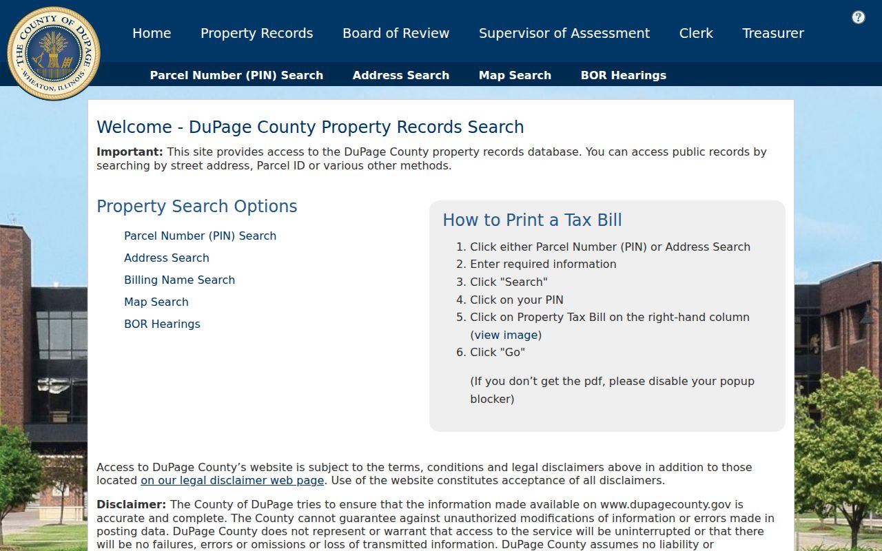Addison residents directory DuPage property lookup