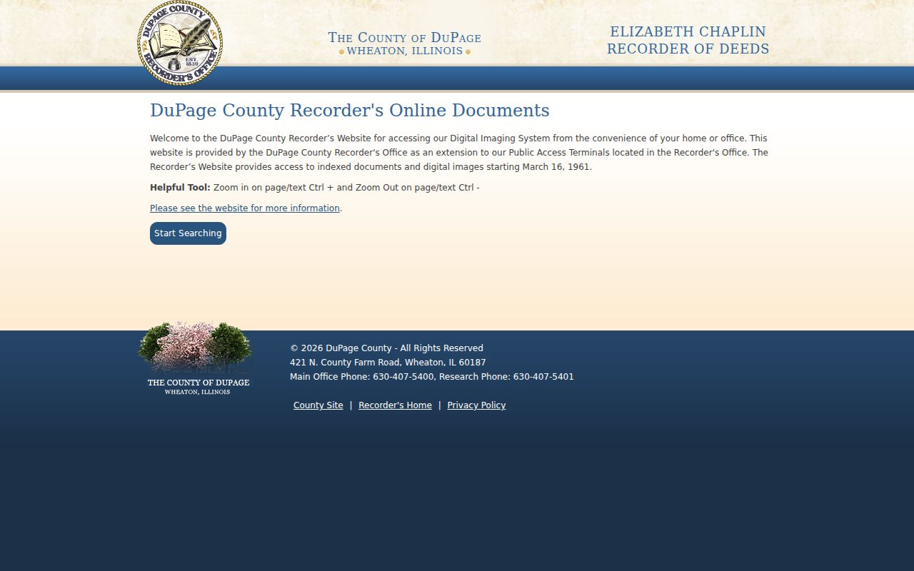 Addison residents directory DuPage Recorder documents