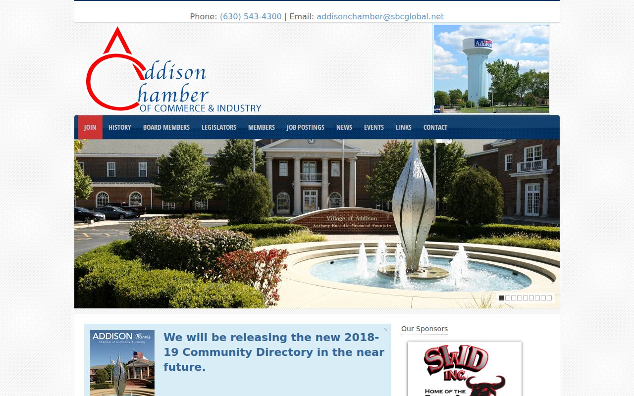 Addison Chamber public business listings distinguished from neighbor records
