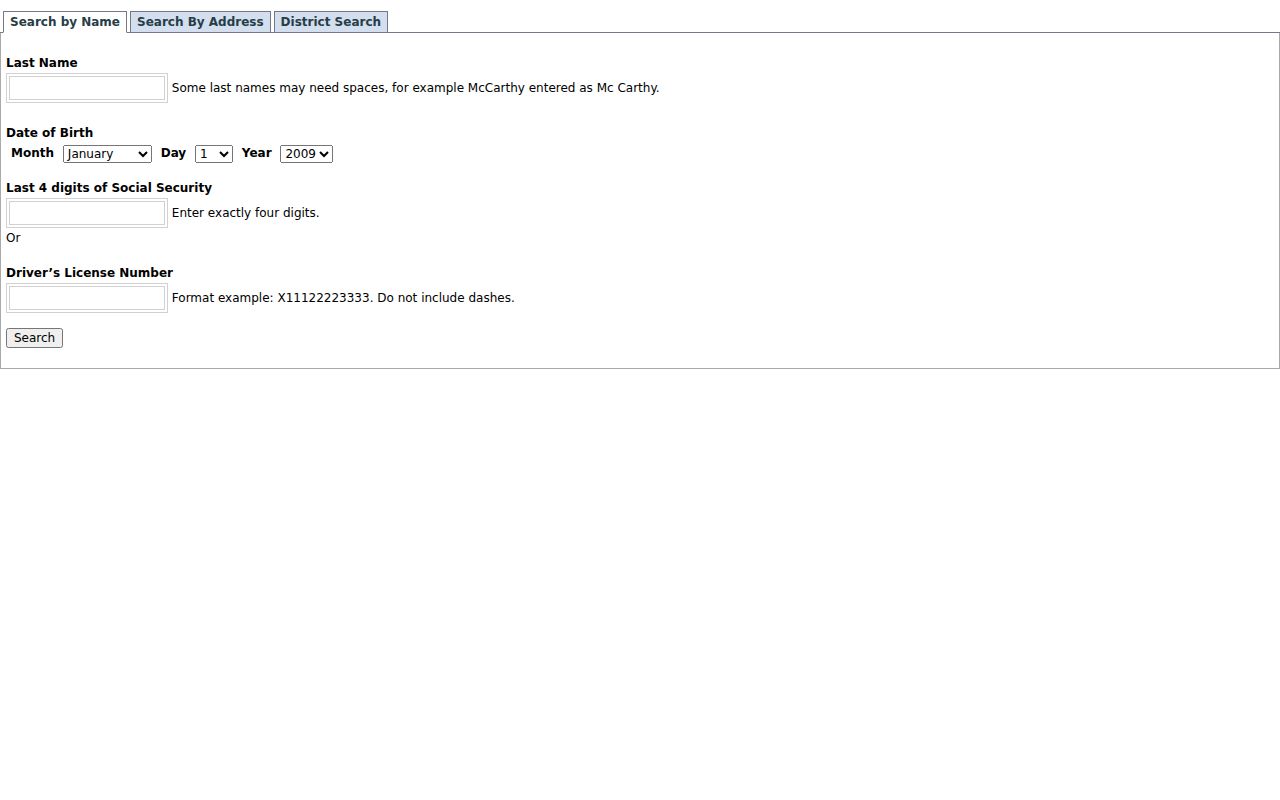 DuPage County voter search for confirming an Addison registration record