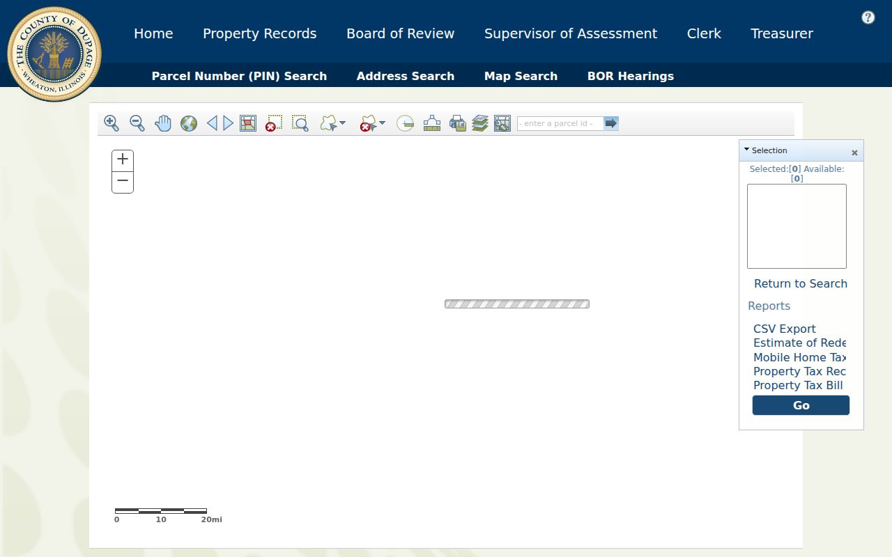 DuPage County assessor map search for Addison parcels